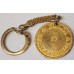 UNITED STATES OF AMERICA 1855 . GOLD COIN KEY RING .  BLAKE and CO ASSAYS